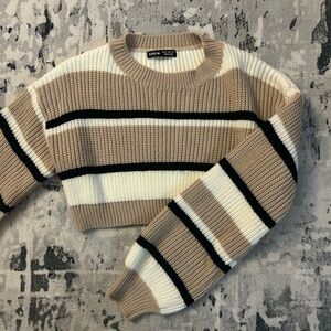 Cropped Knit Sweater